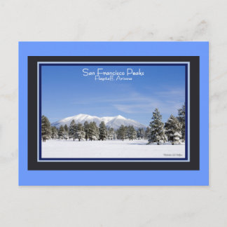 San Francisco Peaks Flagstaff Arizona In Snow Postcard