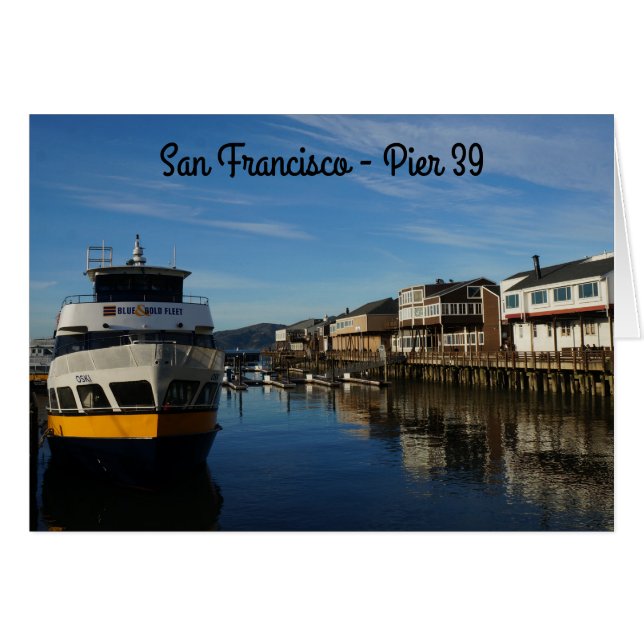 San Francisco Pier 39 #6 Card (Front Horizontal)