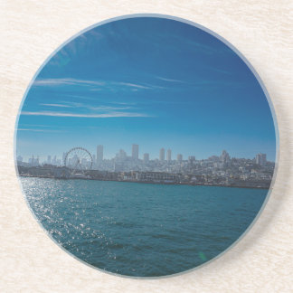 San Francisco Pier 39 Waterfront Photograph Coaster