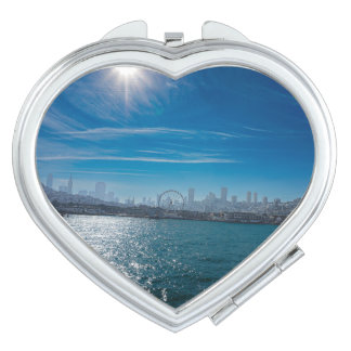 San Francisco Pier 39 Waterfront Photograph Compact Mirror