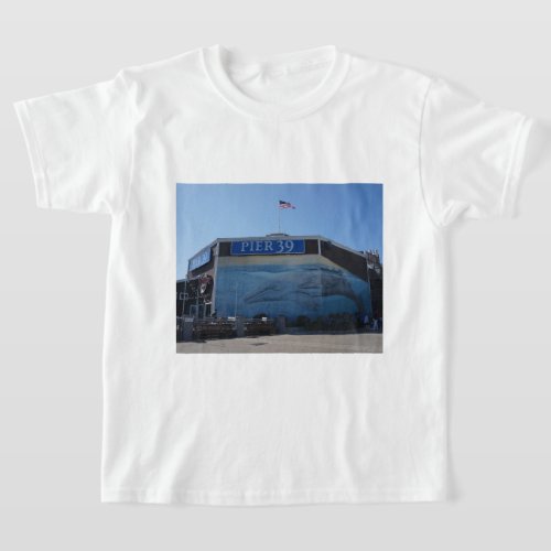 San Francisco Pier 39 Whale Mural T_shirt