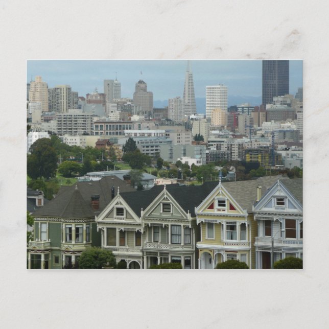 San Francisco Postcard Row City Scene Photography (Front)