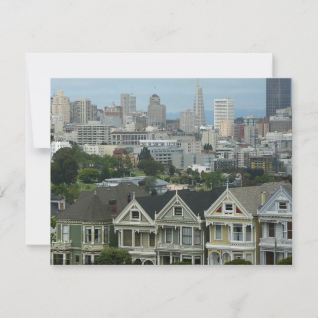 San Francisco Postcard Row City Scene Photography (Front)