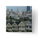 San Francisco Postcard Row City Scene Photography Button