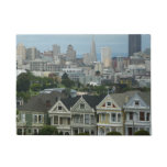 San Francisco Postcard Row City Scene Photography Doormat