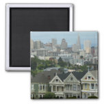 San Francisco Postcard Row City Scene Photography Magnet