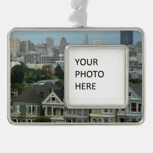 San Francisco Postcard Row City Scene Photography Ornament