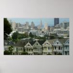 San Francisco Postcard Row City Scene Photography Poster