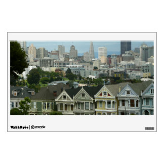 San Francisco Postcard Row City Scene Photography Wall Sticker