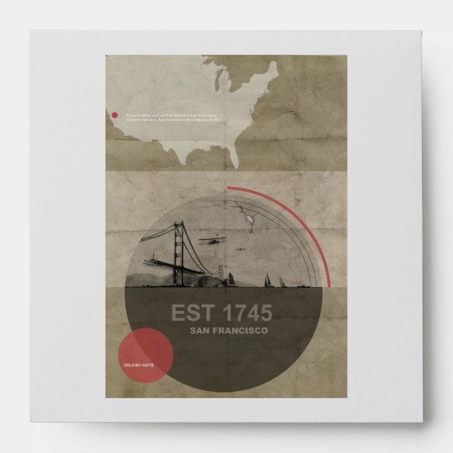 San Francisco Poster Envelope (Front)