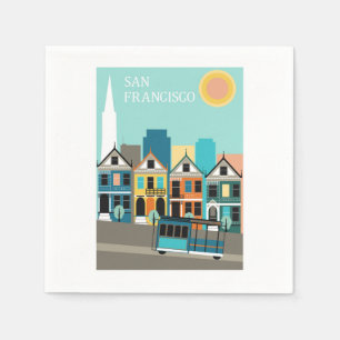San Francisco Pretty Art Napkins