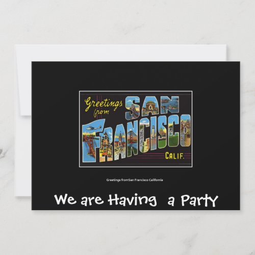 San Francisco Private Party Invitation