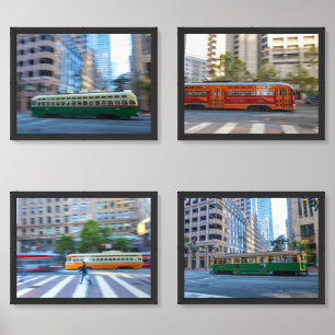 San Francisco Public Transportations  Wall Art Sets