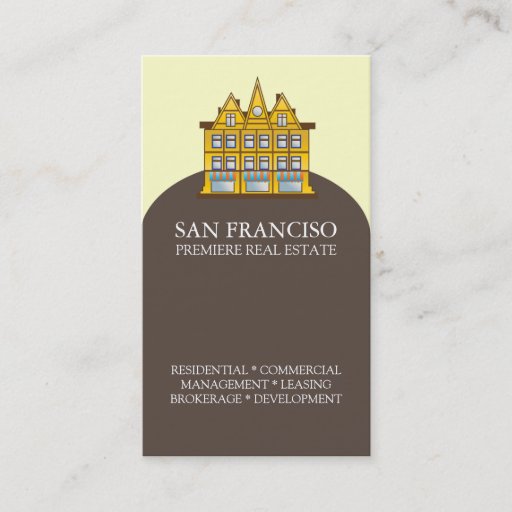 Customizable San Francisco Real Estate Business Card Template