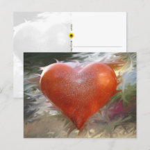 San Francisco Red Heart - postcard