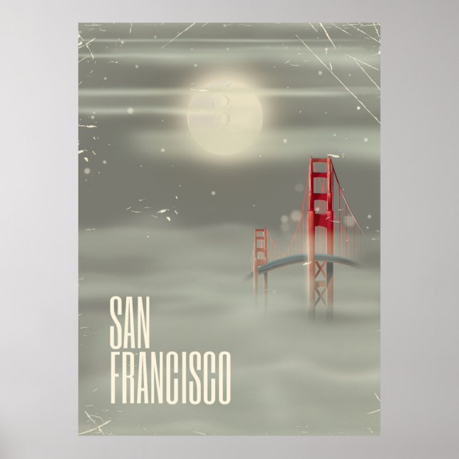 San Francisco Retro Travel poster (Front)