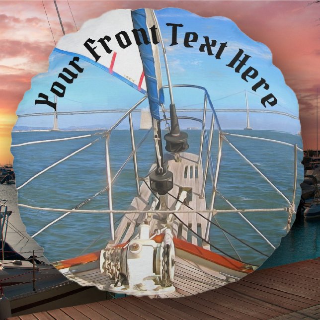 San Francisco Sailing 0869 Round Pillow (Creator Uploaded)