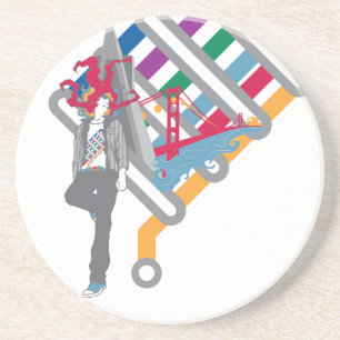 san francisco scene coaster