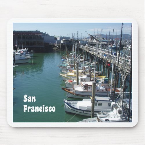 San Francisco Scenic Docks Harbor Photo Mouse Pad
