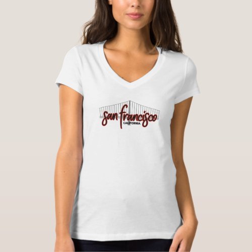 San Francisco Script with Bridge Graphic T_Shirt