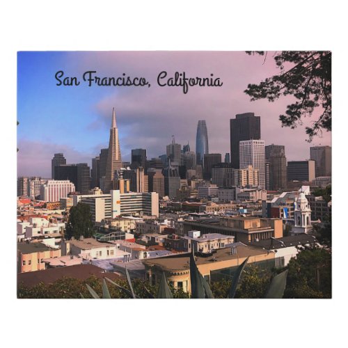 San Francisco Skyline 12 Faux Canvas Print