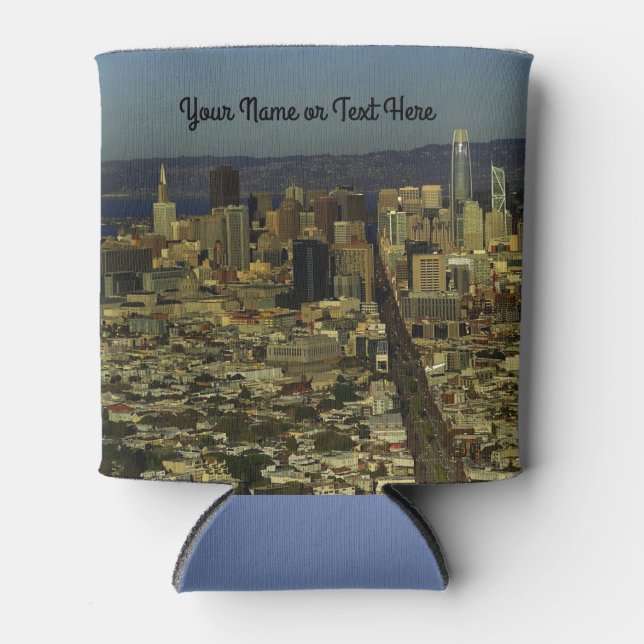 San Francisco Skyline #13 Can Cooler (Front)