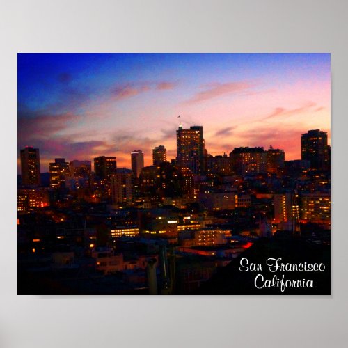 San Francisco Skyline 5 Poster
