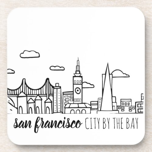 San Francisco Skyline Beverage Coaster