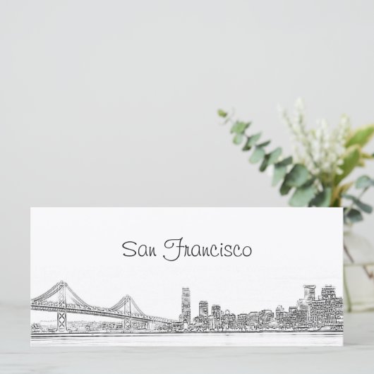 San Francisco Skyline Bookmark (Standing Front)