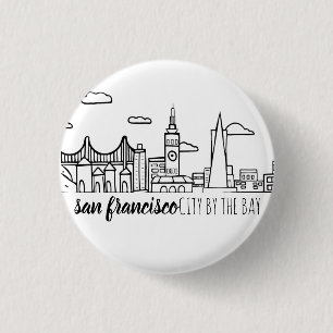 San Francisco Skyline Button