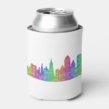 San Francisco Skyline Can Cooler by ZYDDesign at Zazzle