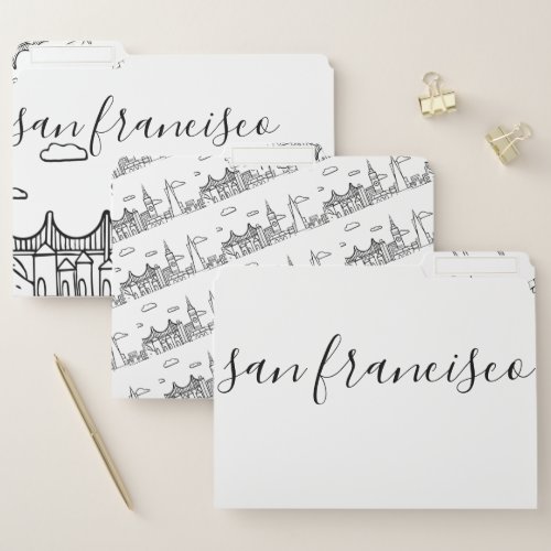 San Francisco Skyline File Folder