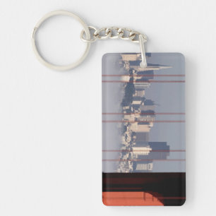San Francisco Skyline from Golden Gate Bridge. Keychain