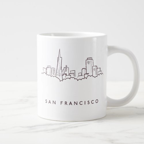 San Francisco Skyline Giant Coffee Mug
