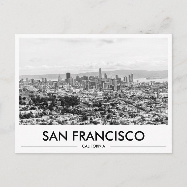 San Francisco Skyline Going Away Gift Postcard (Front)