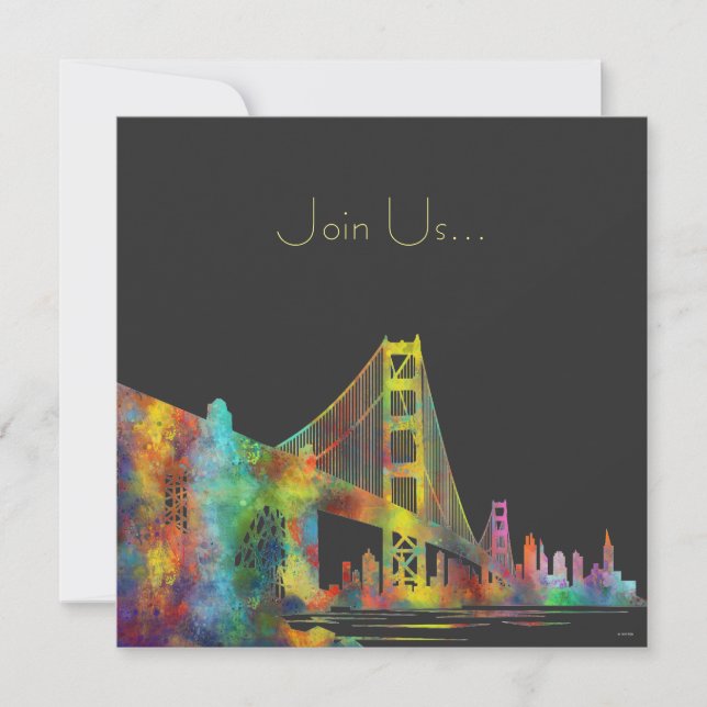 SAN FRANCISCO SKYLINE INVITATION (Front)