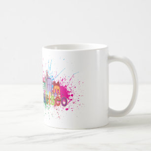 San Francisco Skyline Paint Splatter Illustration Coffee Mug