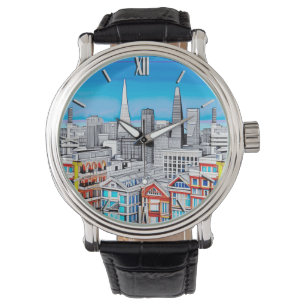 San Francisco Skyline Poster Art  Watch