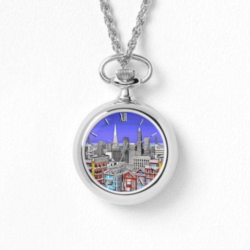 San Francisco Skyline Poster Art  Watch