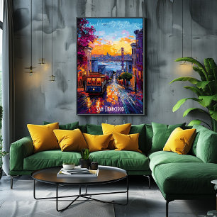 San Francisco Skyline Poster – Iconic California