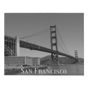 San Francisco Skyline   SF Gloden Gate Bridge  Faux Canvas Print