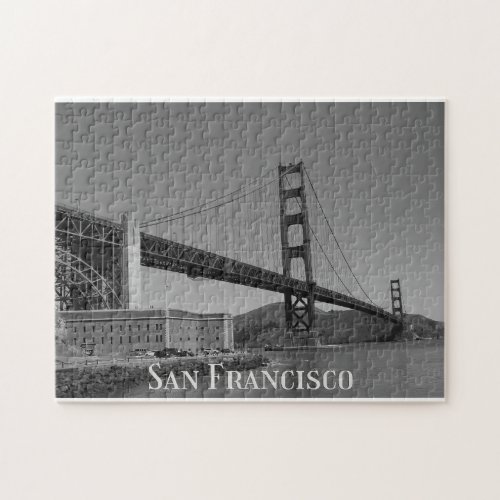 San Francisco Skyline  SF Gloden Gate Bridge  Jigsaw Puzzle