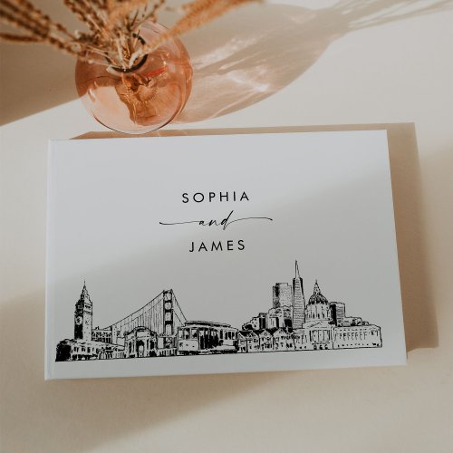San Francisco Skyline Wedding Guest Book