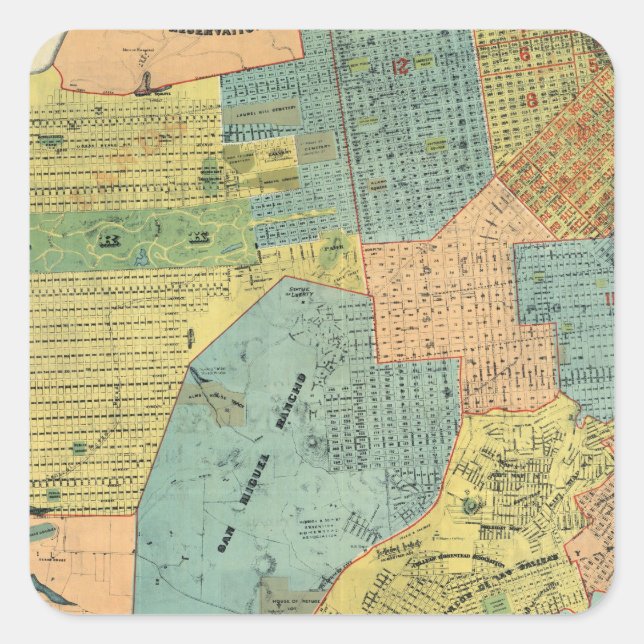 San Francisco Square Sticker (Front)