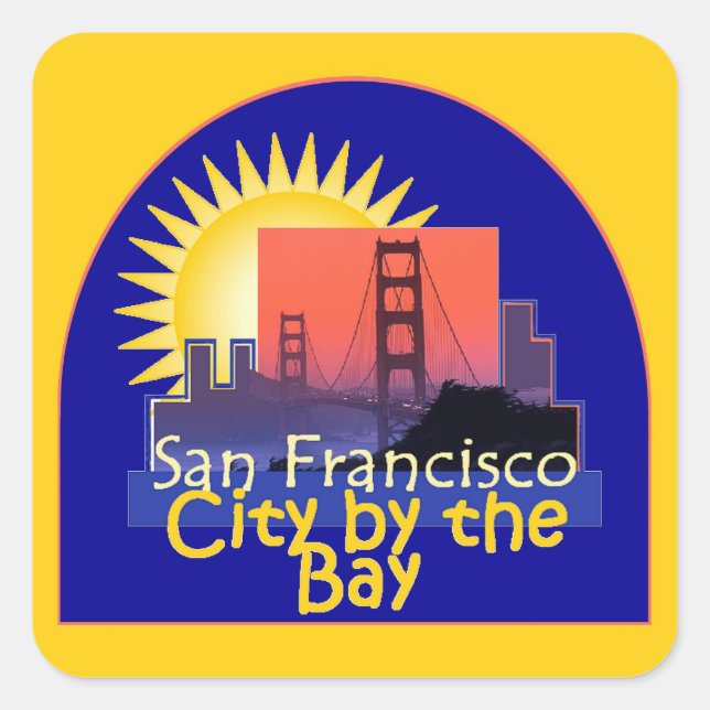 SAN FRANCISCO SQUARE STICKER (Front)