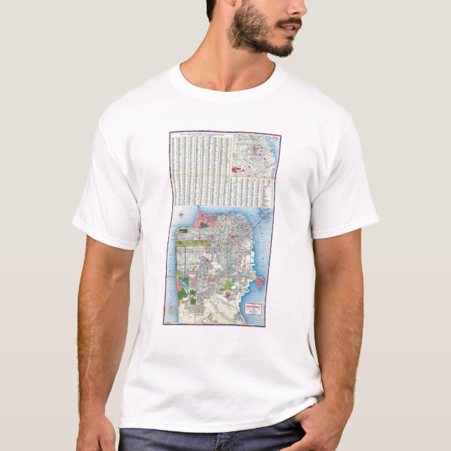 San Francisco Street Map T-Shirt (Front)