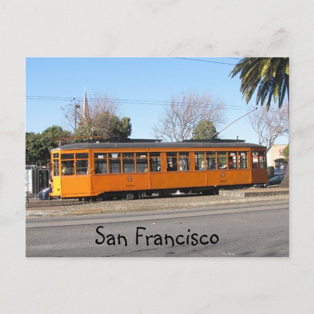 San Francisco Streetcar Postcard (Front)