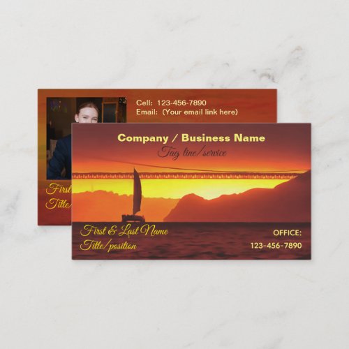 San Francisco Sunset 1124 Business Card