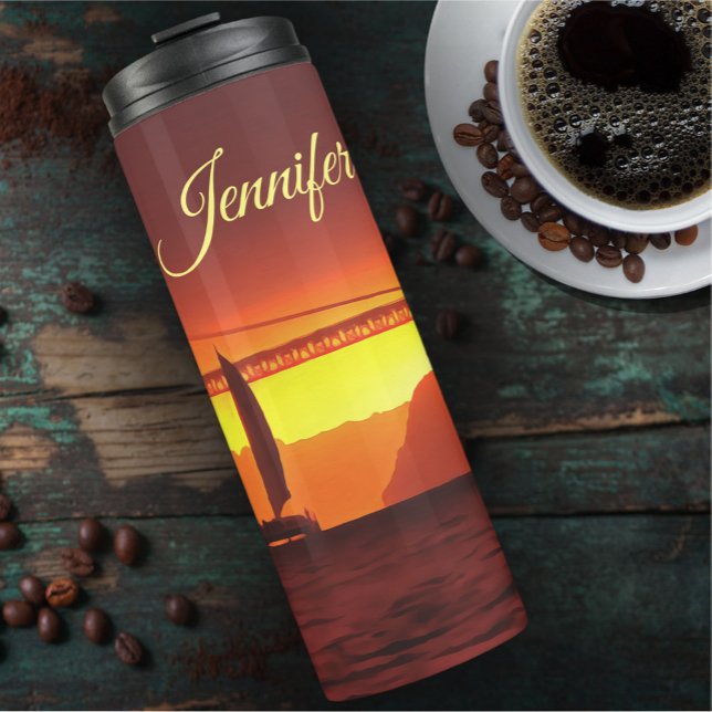 San Francisco Sunset 1124 Thermal Tumbler (Creator Uploaded)