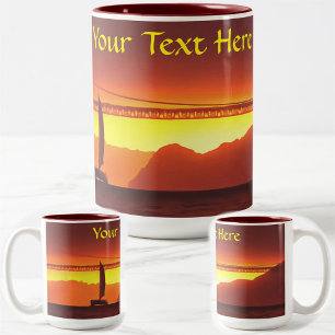 San Francisco Sunset 1124 Two-Tone Coffee Mug